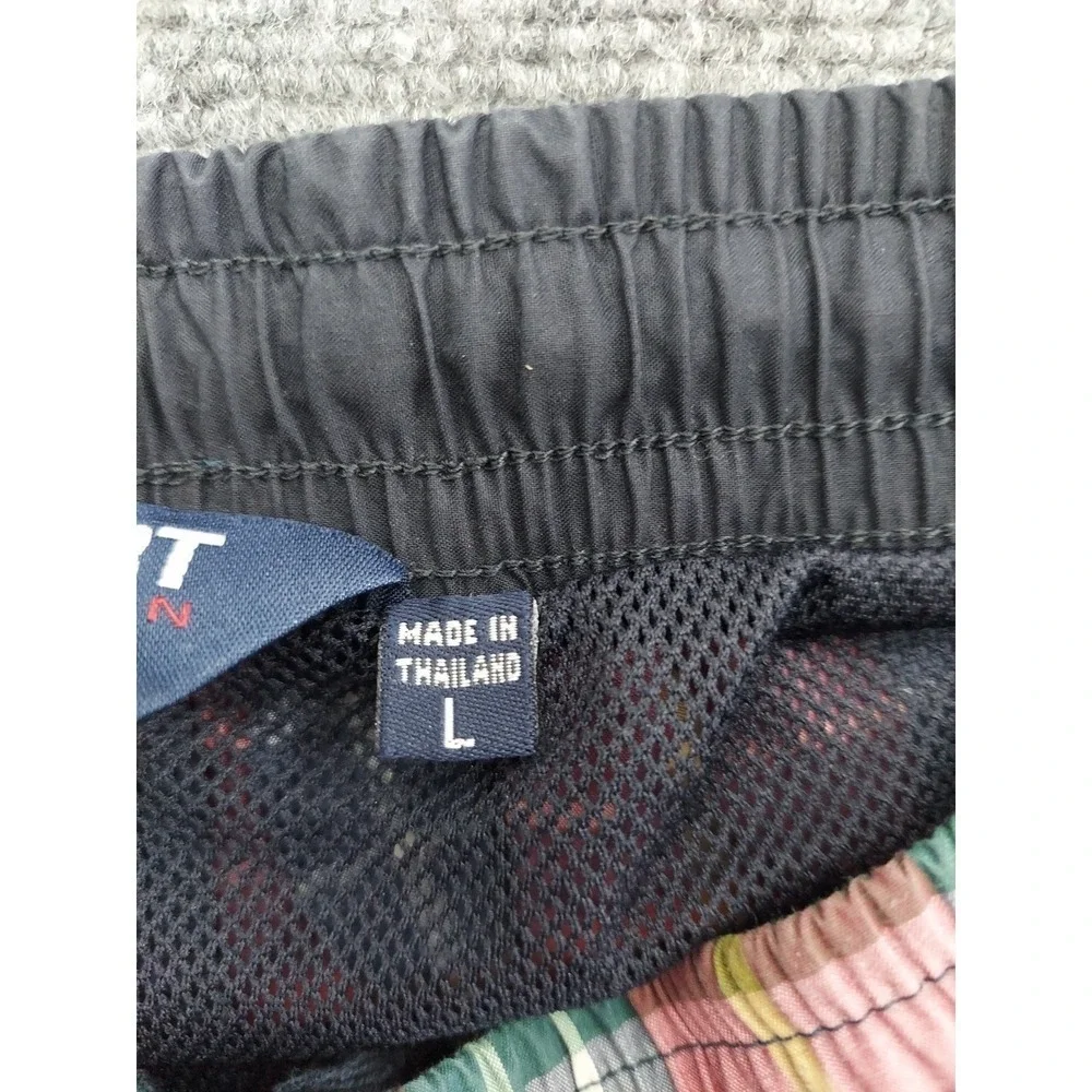 Polo Ralph Lauren Sport Swim trunks Mens Large Red Tartan Plaid Beach Pony